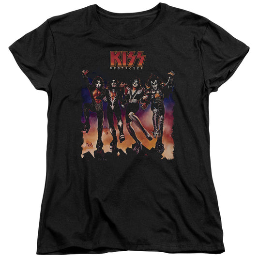 KISS Destroyer Cover Womens T Shirt Black