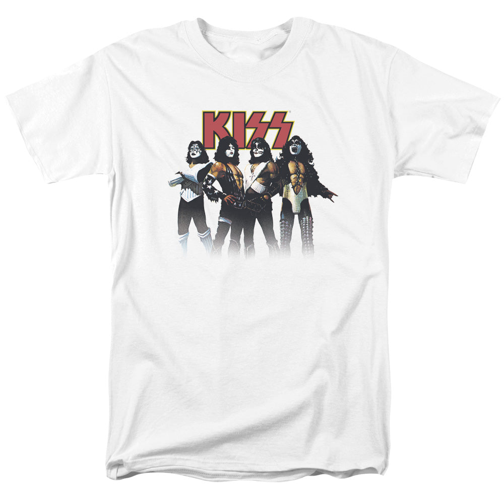 KISS Throwback Pose Mens T Shirt White