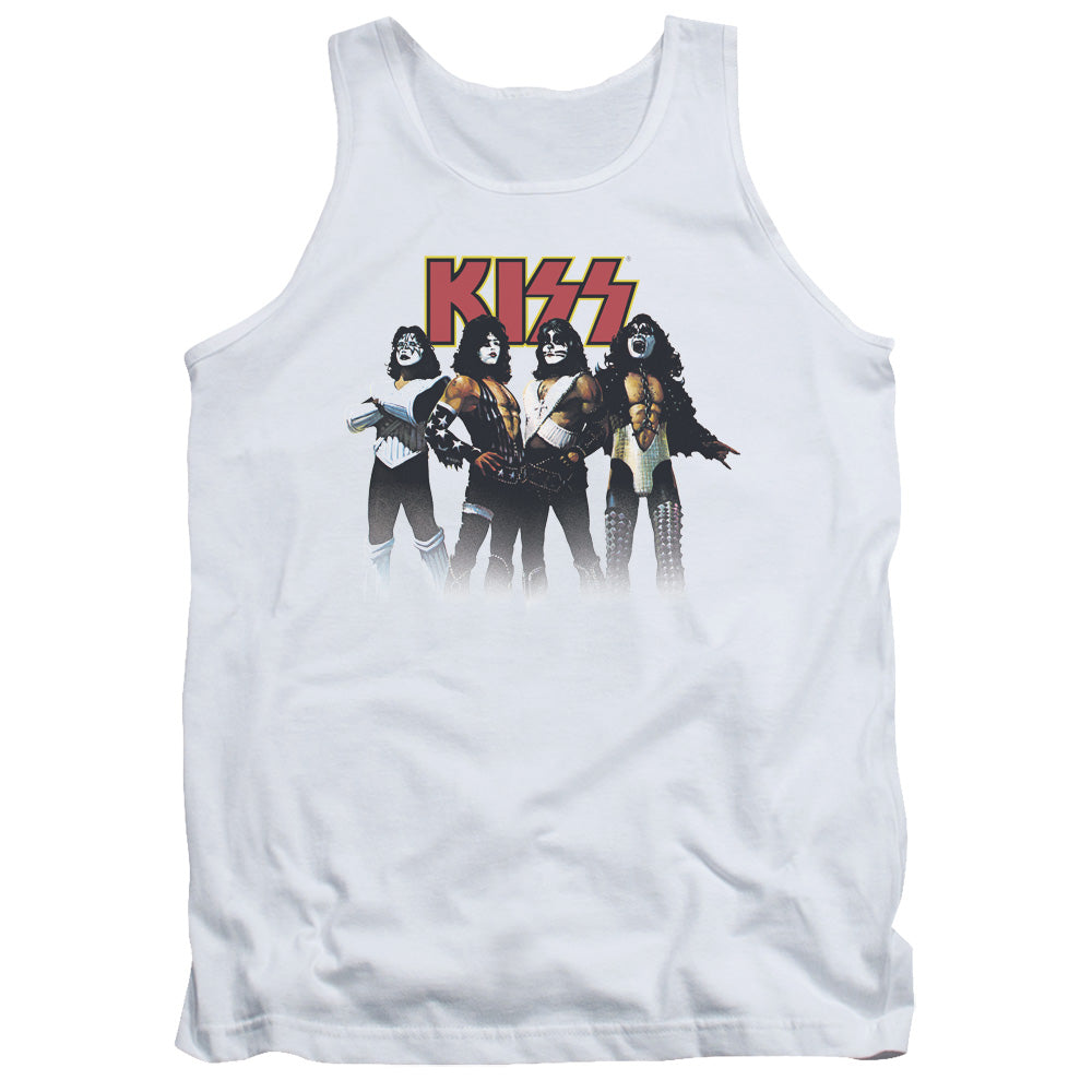 KISS Throwback Pose Mens Tank Top Shirt White