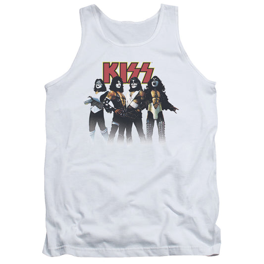 KISS Throwback Pose Mens Tank Top Shirt White