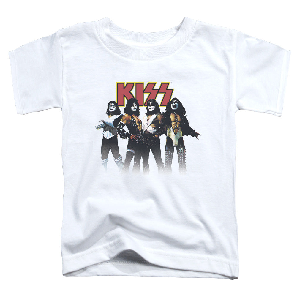 KISS Throwback Pose Toddler Kids Youth T Shirt White