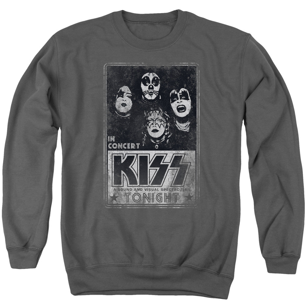 KISS Live Mens Crewneck Sweatshirt Charcoal