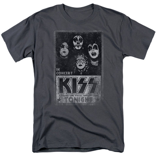 KISS Live Mens T Shirt Charcoal