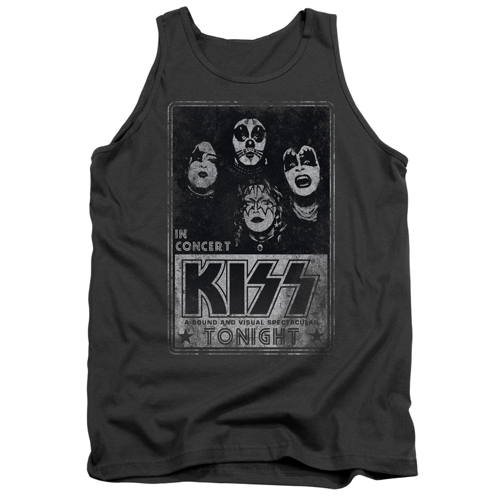 KISS Live Mens Tank Top Shirt Charcoal