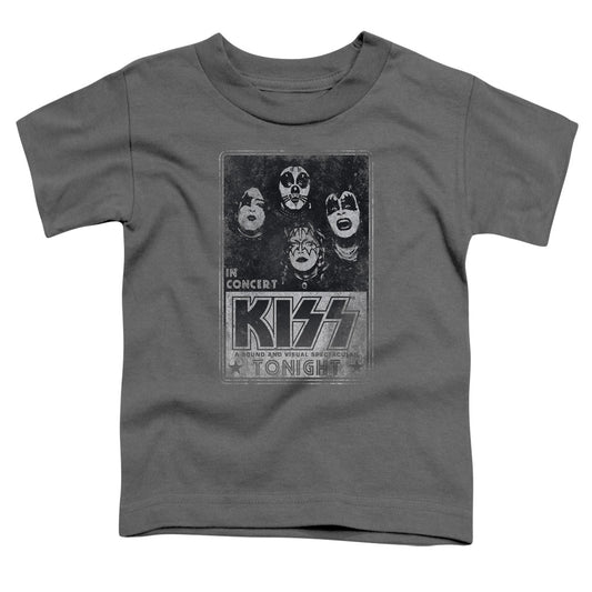 KISS Live Toddler Kids Youth T Shirt Charcoal