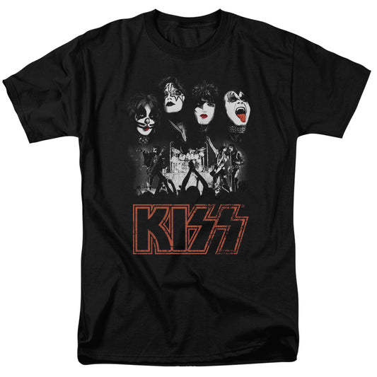 KISS Rock The House Mens T Shirt Black