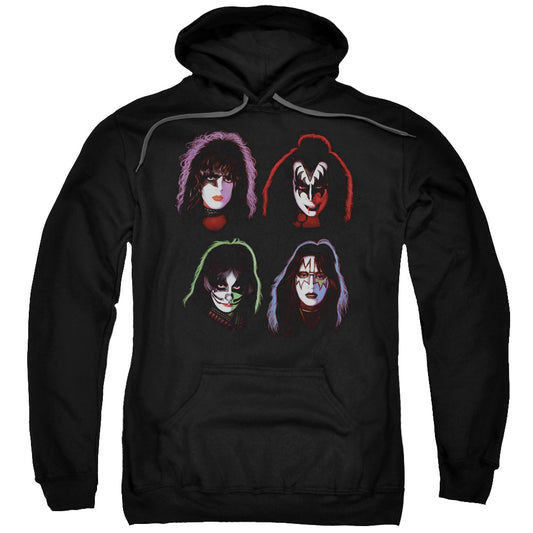 KISS Solo Heads Mens Hoodie Black