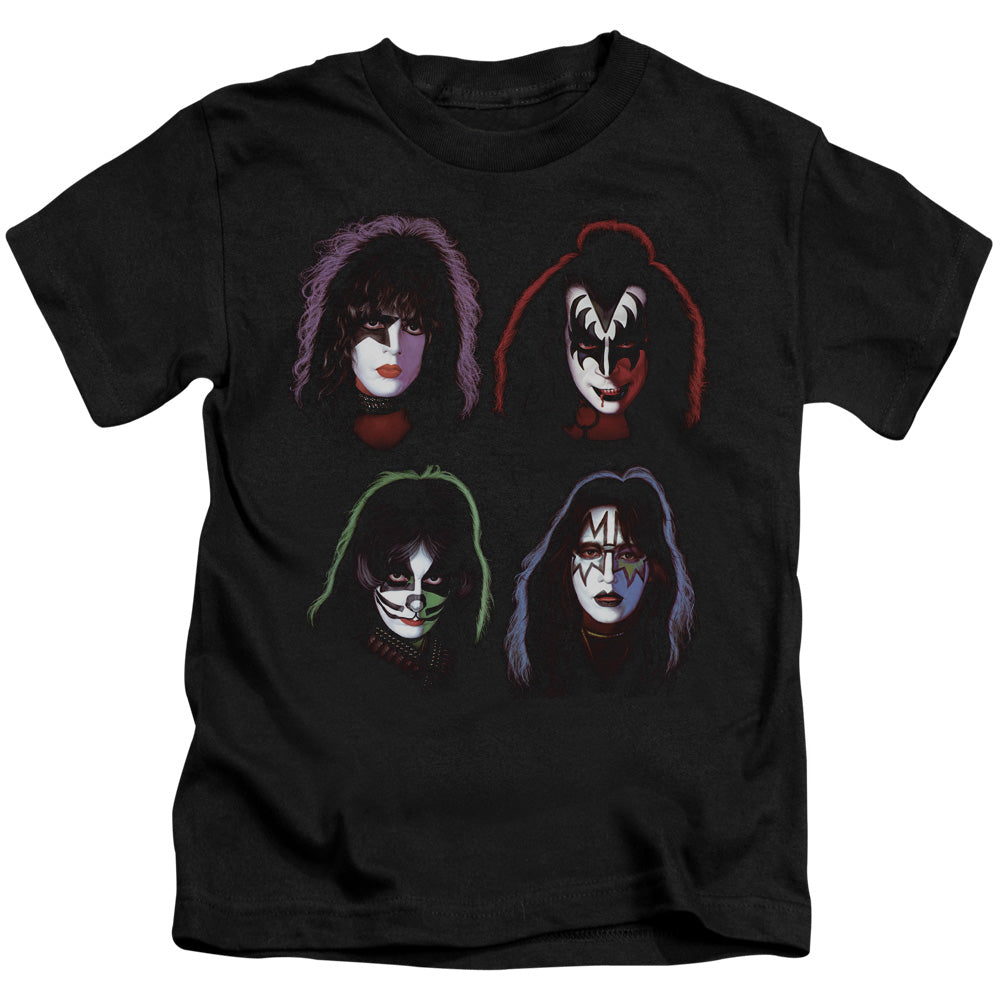 KISS Solo Heads Juvenile Kids Youth T Shirt Black