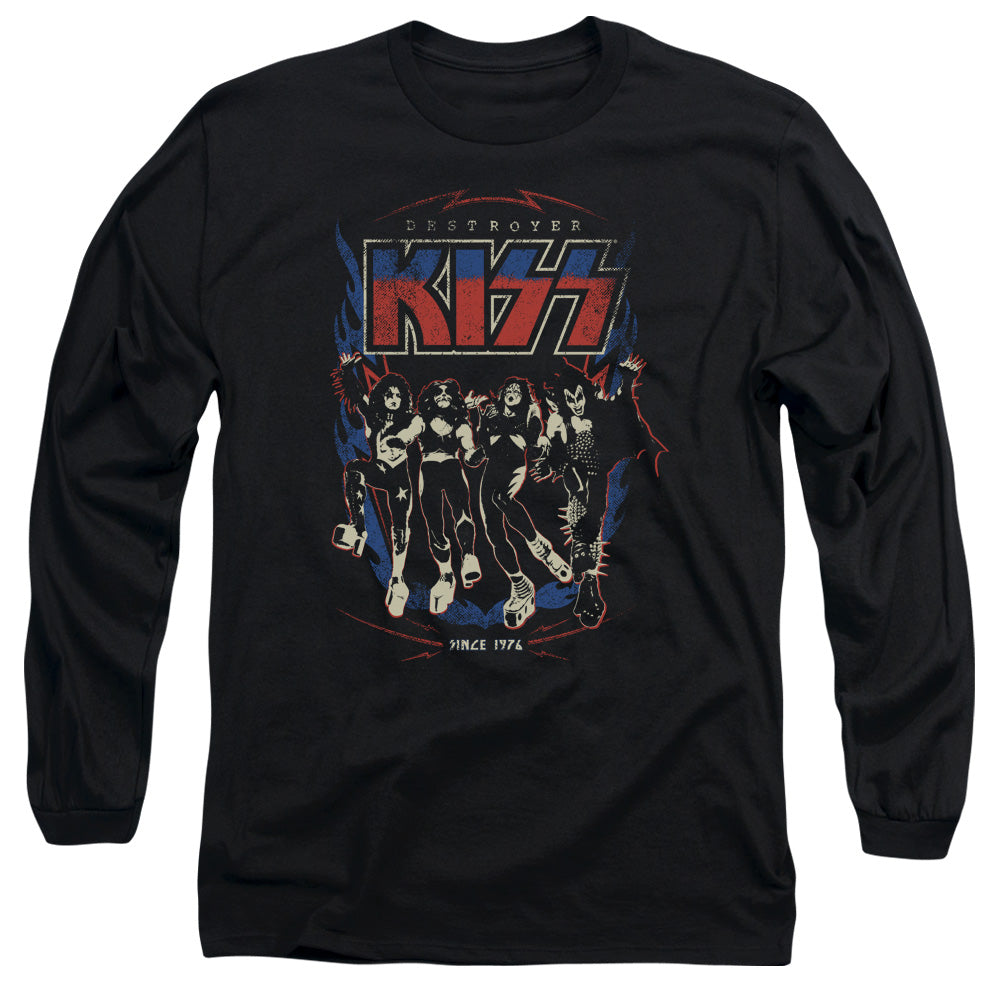 KISS Destroyer Mens Long Sleeve Shirt Black