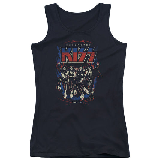 KISS Destroyer Womens Tank Top Shirt Black