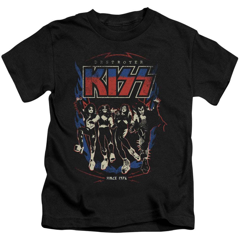 KISS Destroyer Juvenile Kids Youth T Shirt Black