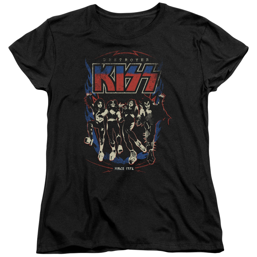 KISS Destroyer Womens T Shirt Black