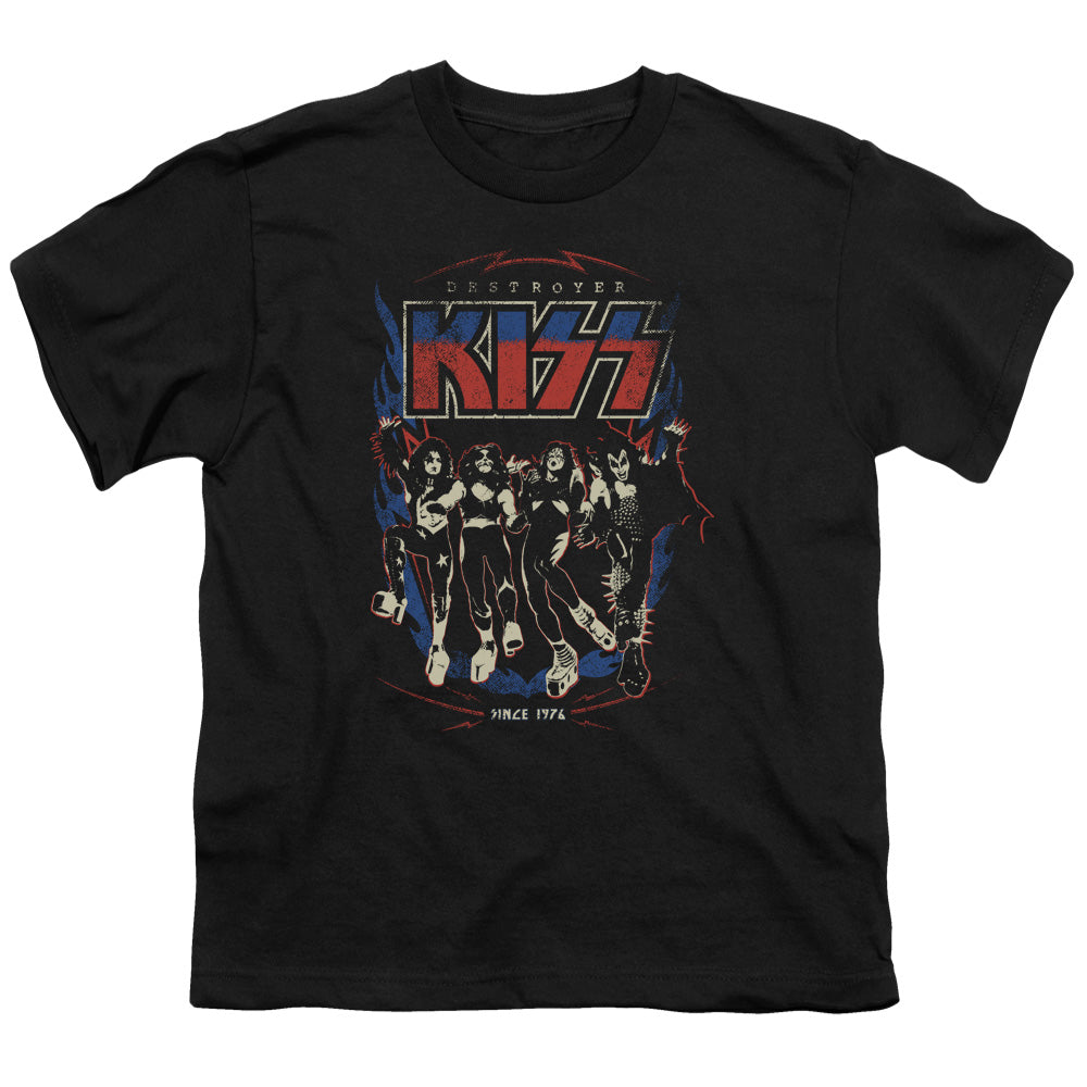 KISS Destroyer Kids Youth T Shirt Black