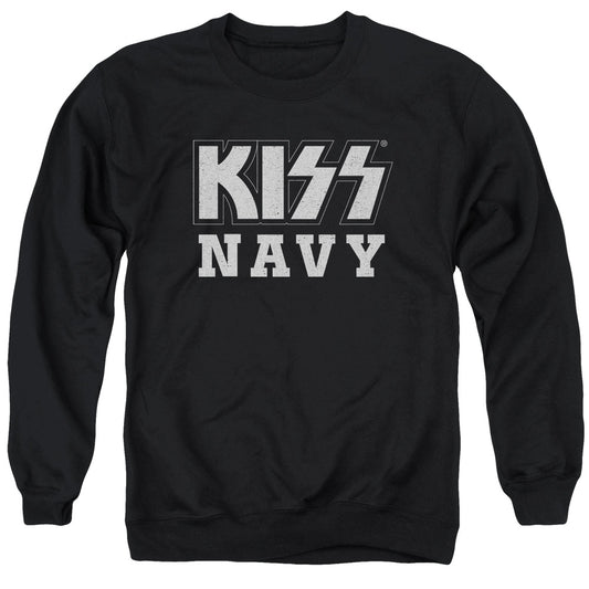 KISS Navy Block Mens Crewneck Sweatshirt Black