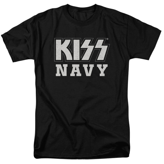 KISS Navy Block Mens T Shirt Black