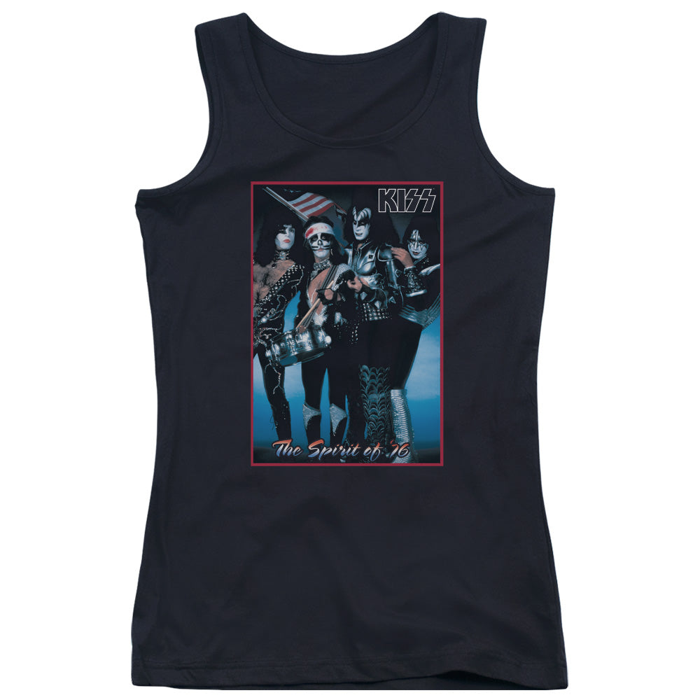 KISS Spirit of 76 Womens Tank Top Shirt Black