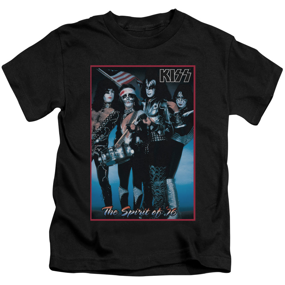 KISS Spirit of 76 Juvenile Kids Youth T Shirt Black