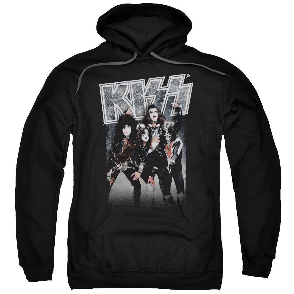 KISS Shine Mens Hoodie Black