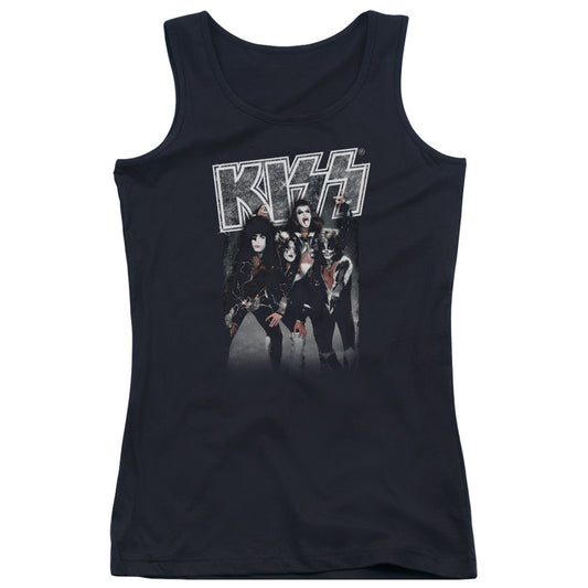 KISS Shine Womens Tank Top Shirt Black