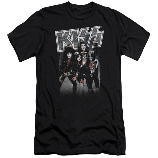 KISS Shine Premium Bella Canvas Slim Fit Mens T Shirt Black