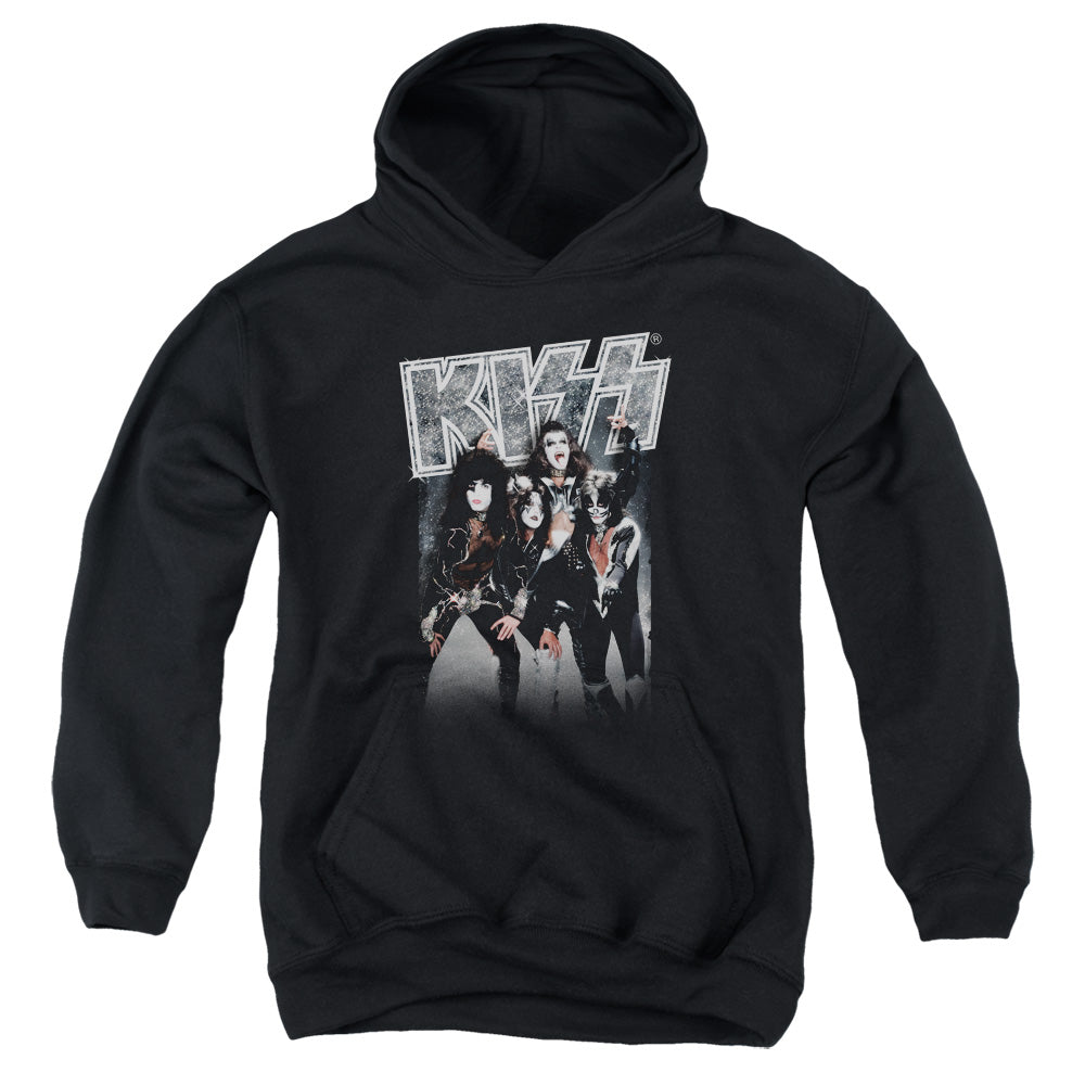 KISS Shine Kids Youth Hoodie Black