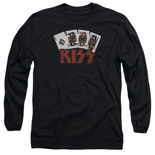 KISS Cards Mens Long Sleeve Shirt Black