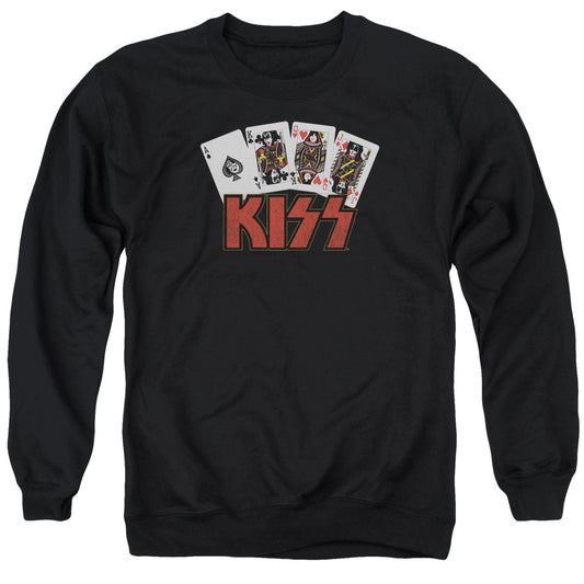 KISS Cards Mens Crewneck Sweatshirt Black