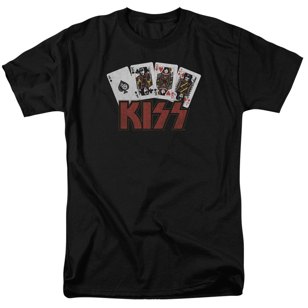 KISS Cards Mens T Shirt Black