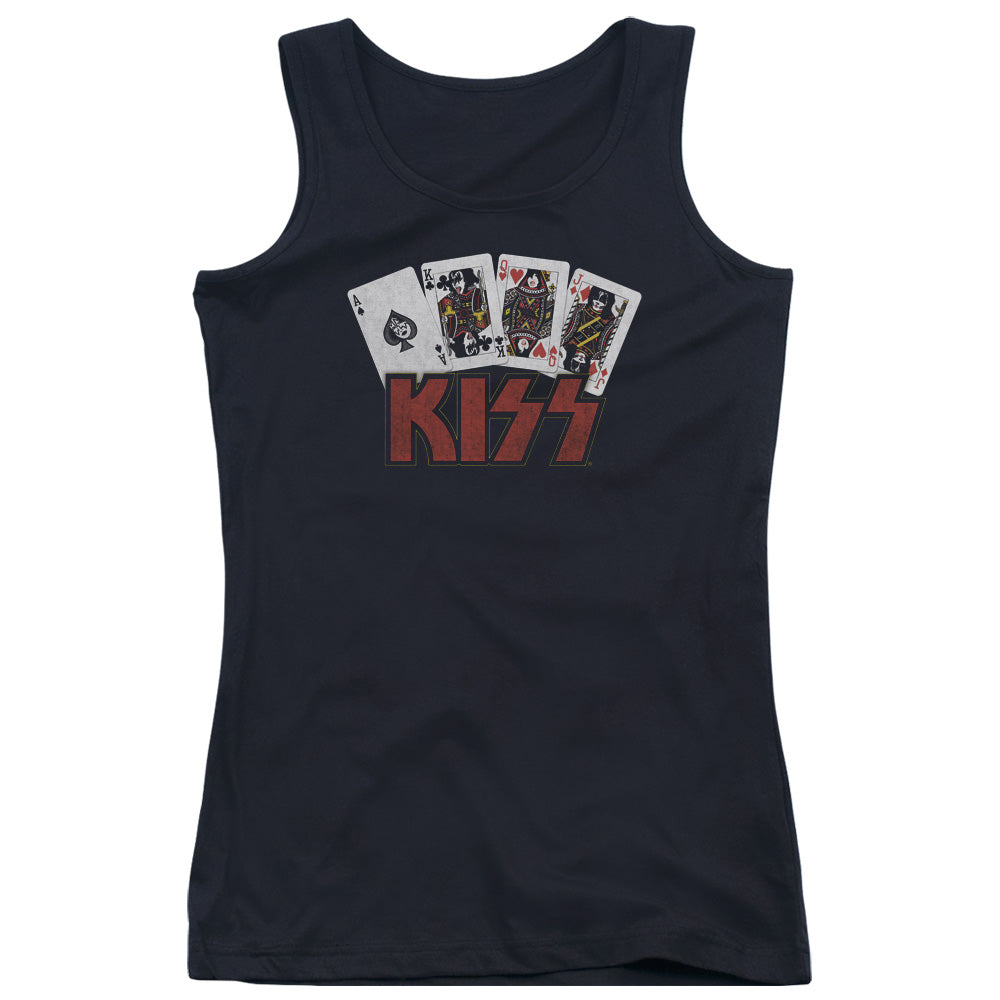 KISS Cards Womens Tank Top Shirt Black