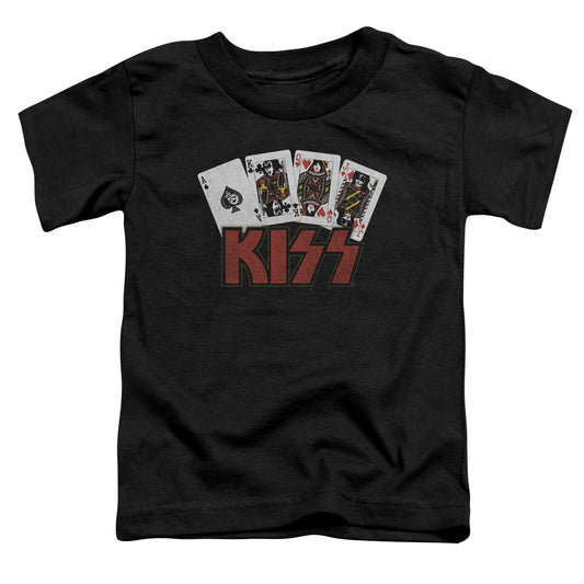 KISS Cards Toddler Kids Youth T Shirt Black