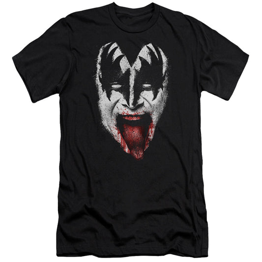 KISS Demon Face Premium Bella Canvas Slim Fit Mens T Shirt Black