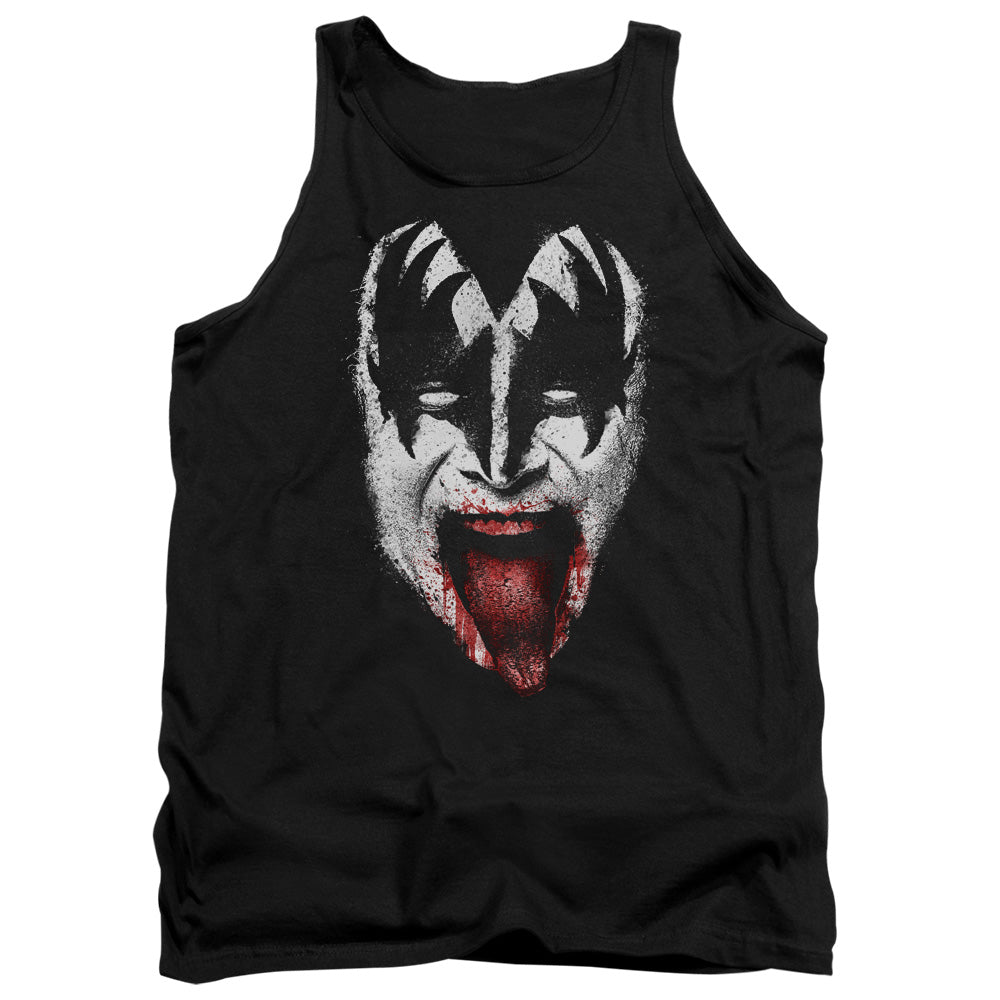 KISS Demon Face Mens Tank Top Shirt Black