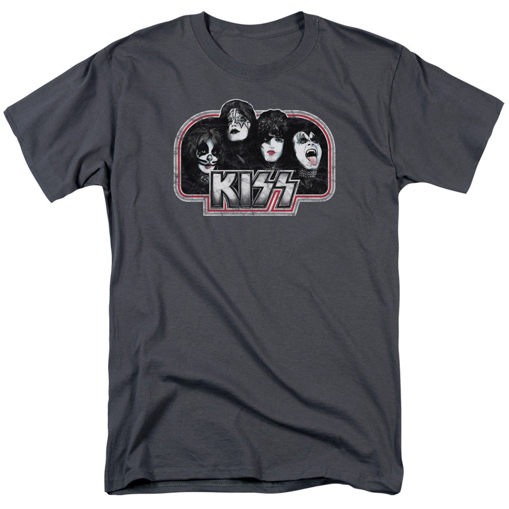 KISS Throwback Mens T Shirt Charcoal