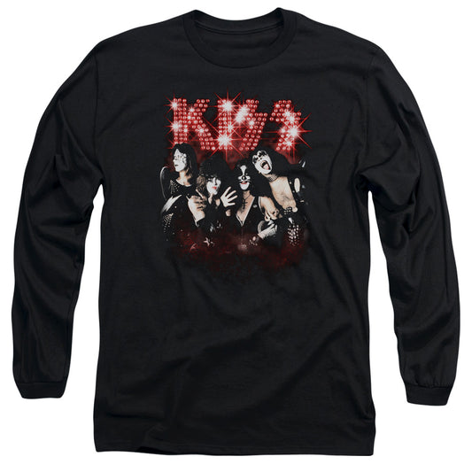 KISS Smoke and Mirrors Mens Long Sleeve Shirt Black