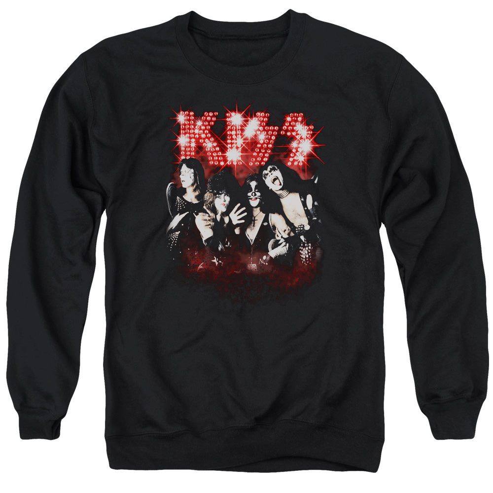 KISS Smoke and Mirrors Mens Crewneck Sweatshirt Black