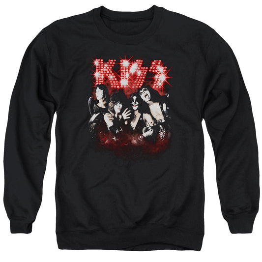 KISS Smoke and Mirrors Mens Crewneck Sweatshirt Black