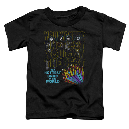 KISS The Best Toddler Kids Youth T Shirt Black