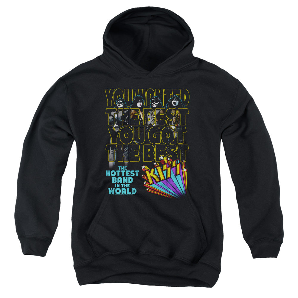 KISS The Best Kids Youth Hoodie Black