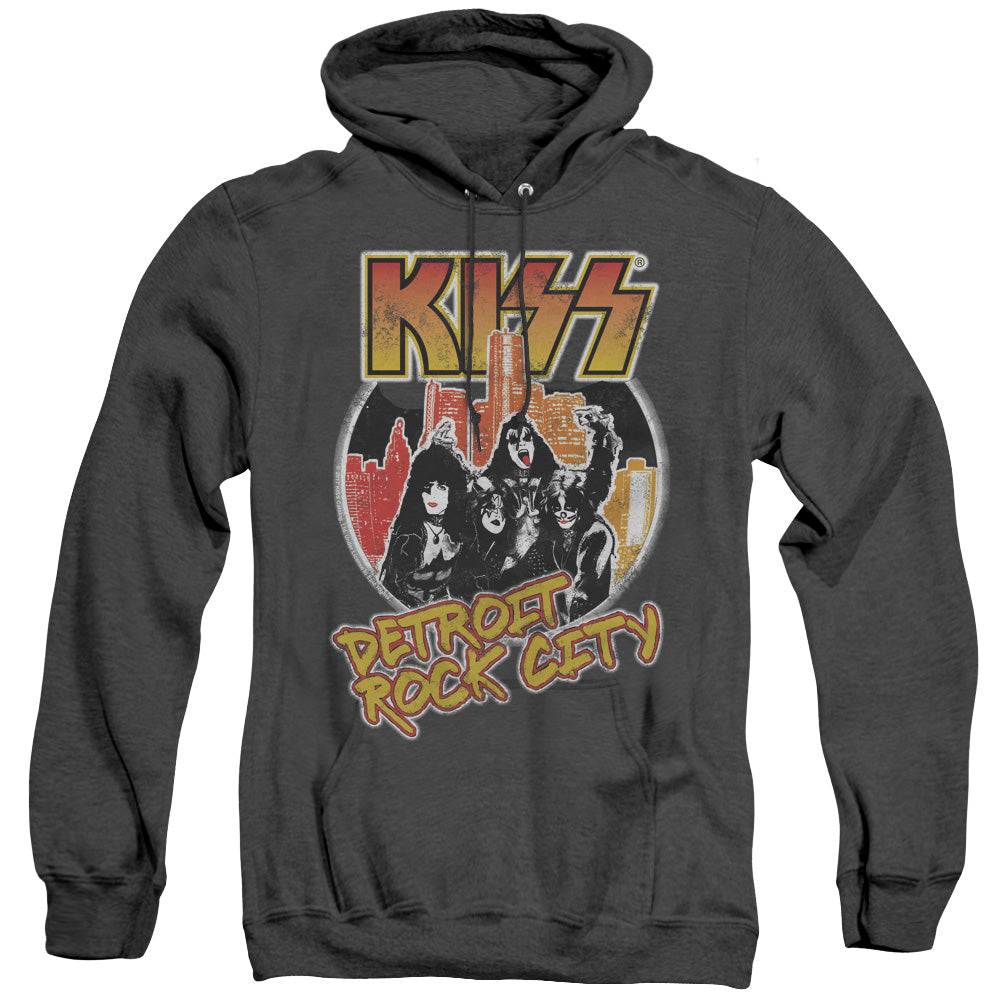 KISS Detroit Rock City Heather Mens Hoodie Black