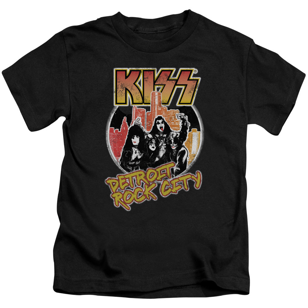 KISS Detroit Rock City Juvenile Kids Youth T Shirt Black