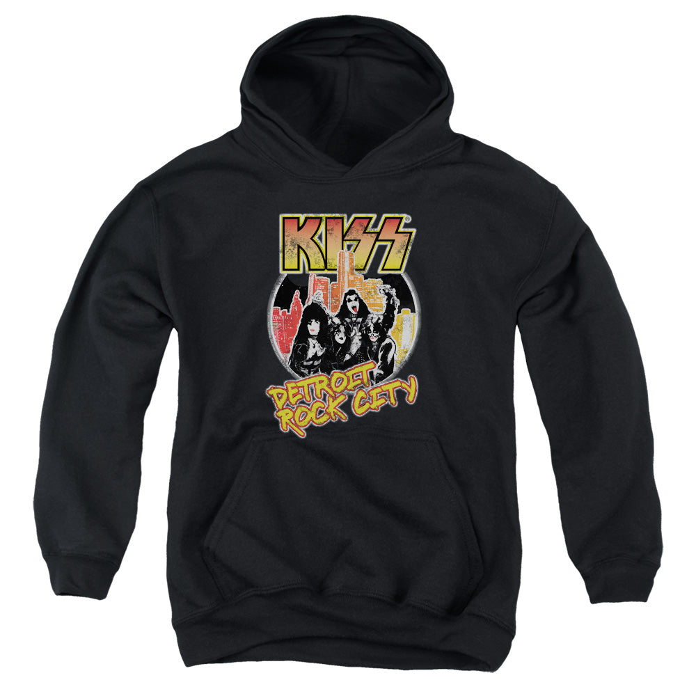 KISS Detroit Rock City Kids Youth Hoodie Black