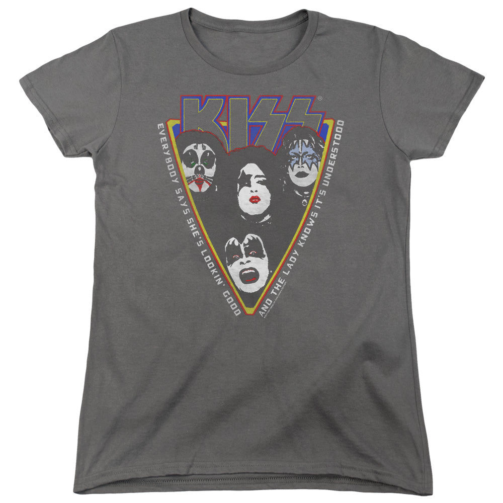 KISS Strutter Womens T Shirt Charcoal