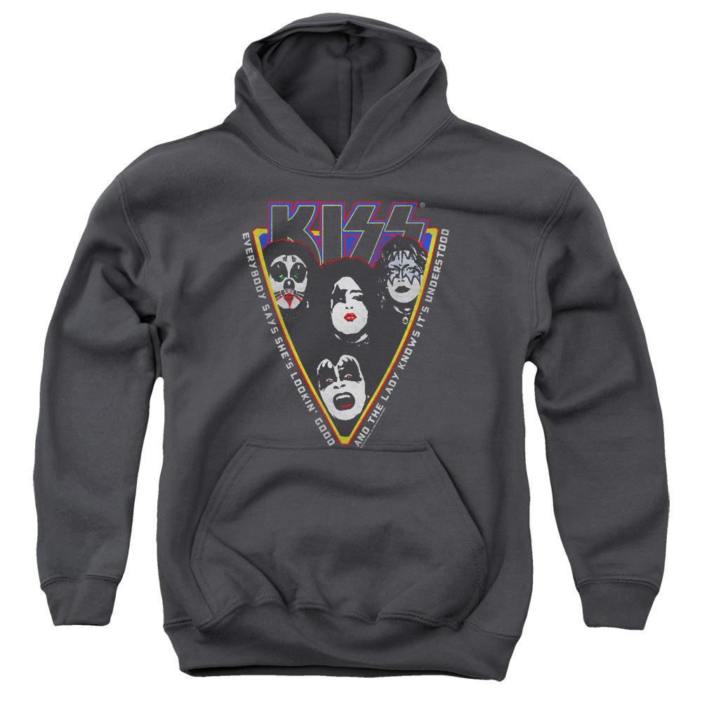 KISS Strutter Kids Youth Hoodie Charcoal