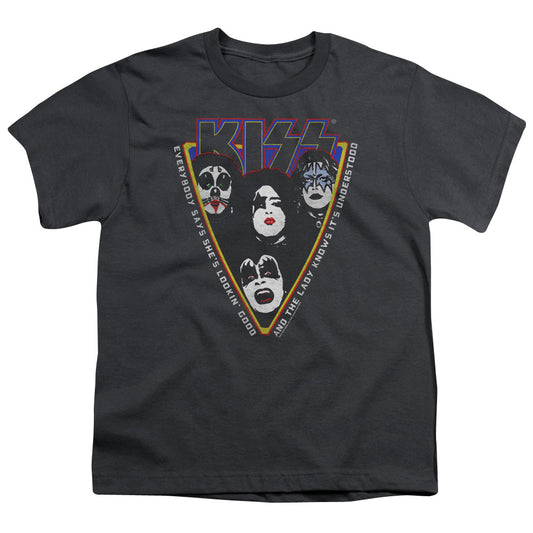 KISS Strutter Kids Youth T Shirt Charcoal