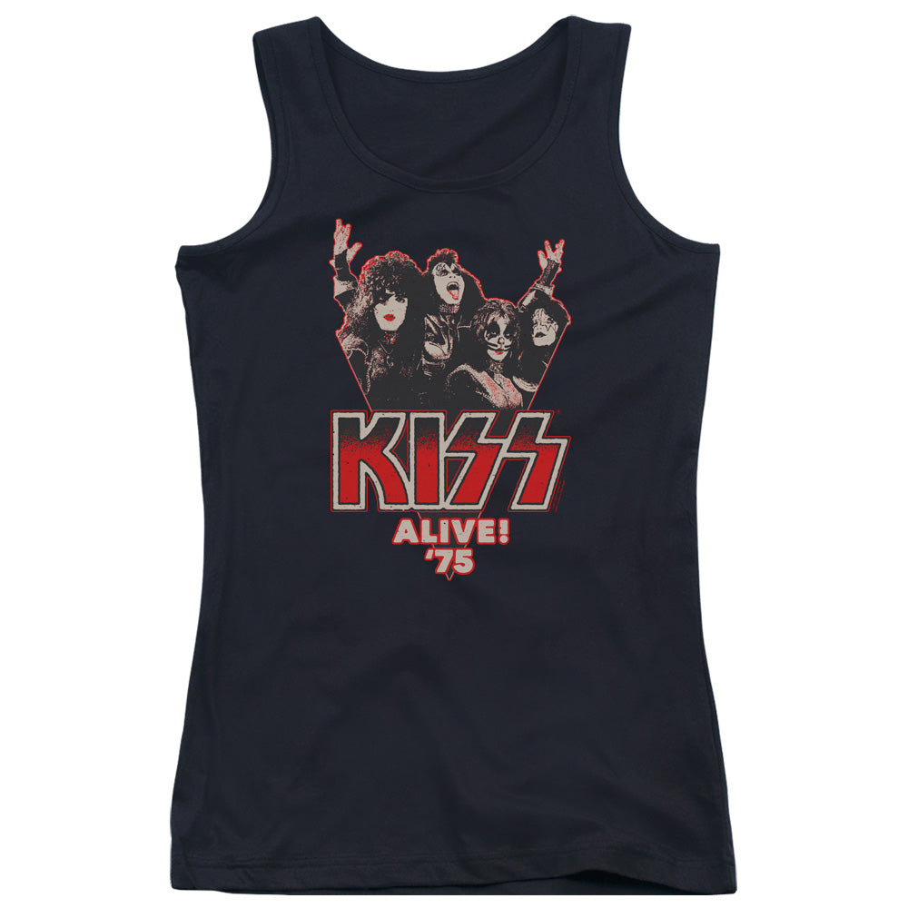 KISS Alive 75 Womens Tank Top Shirt Black