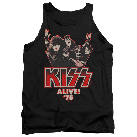 KISS Alive 75 Mens Tank Top Shirt Black