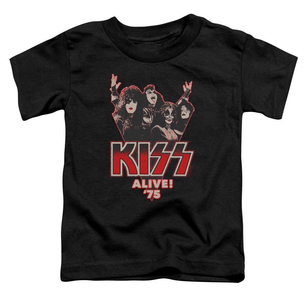 KISS Alive 75 Toddler Kids Youth T Shirt Black