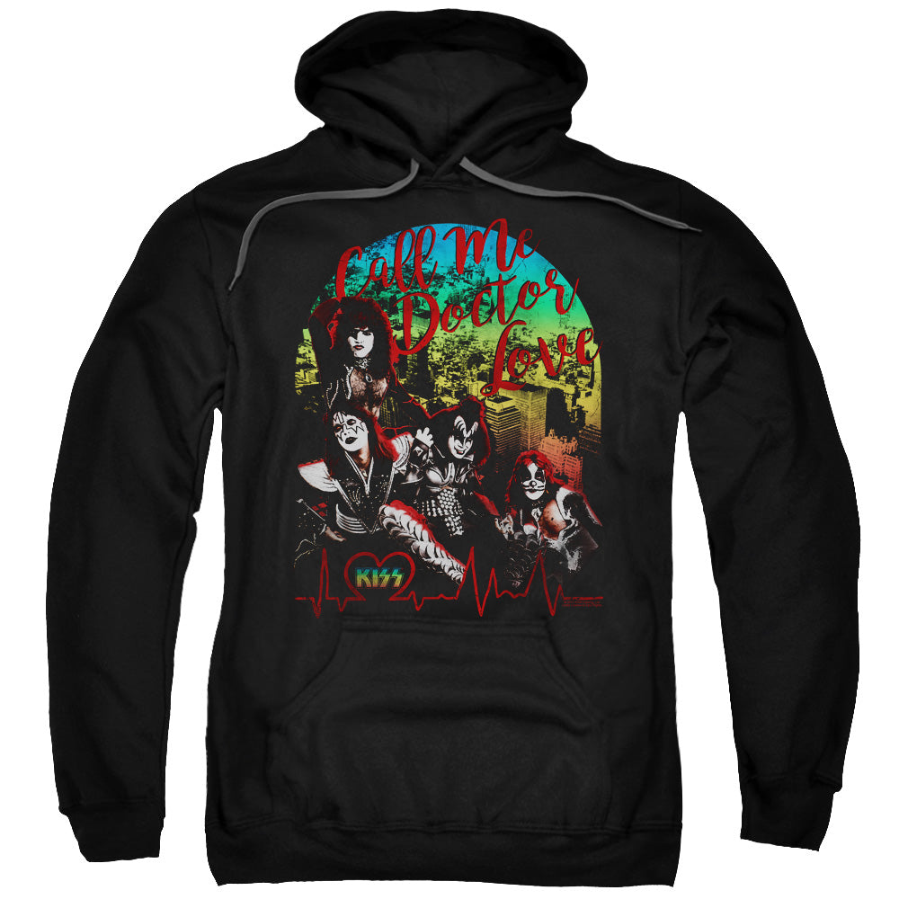 KISS Doctor Love Mens Hoodie Black