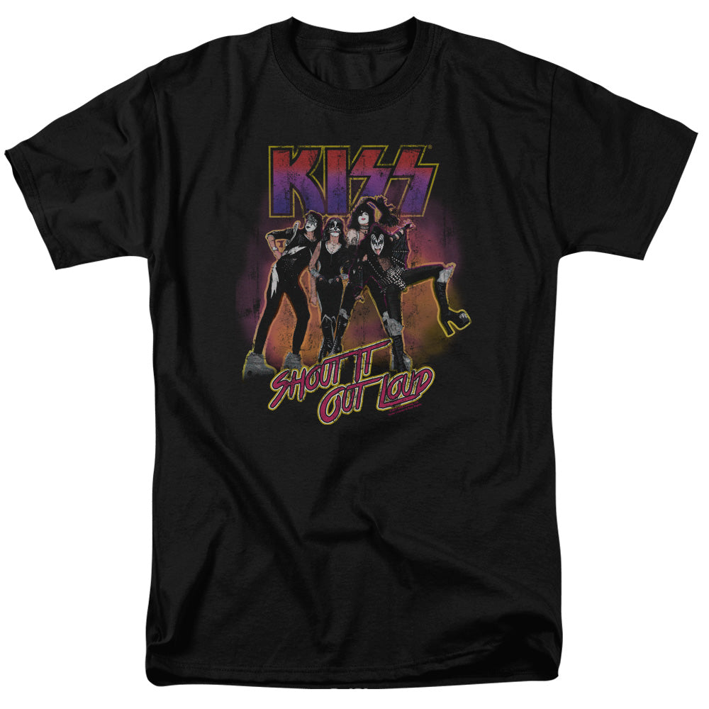 KISS Shout It Out Loud Mens T Shirt Black