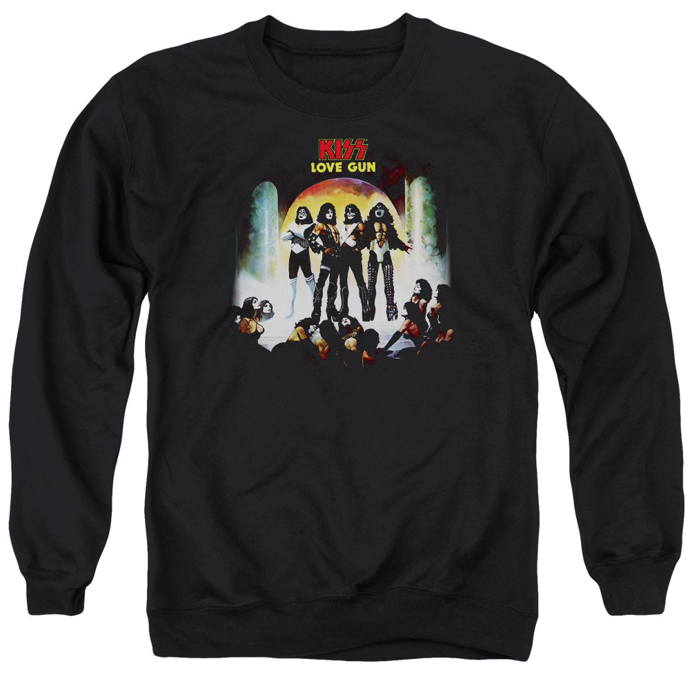 KISS Lover Gun Cover Mens Crewneck Sweatshirt Black